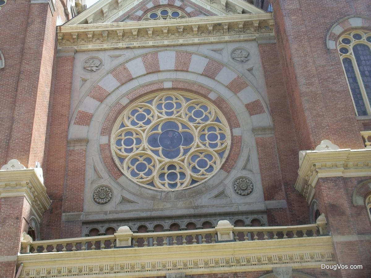 Rose window - St. Mary's Church - Detroit