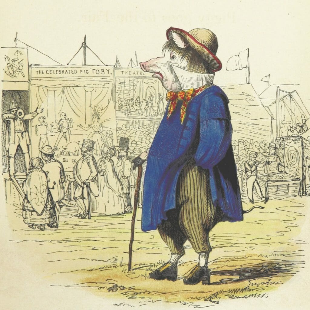 Piggy visits the fair.