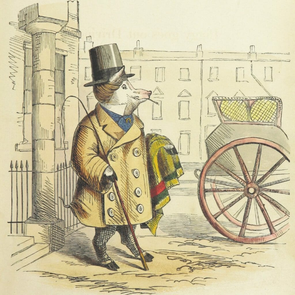 Smart Pig Art - Piggy's coat has big buttons