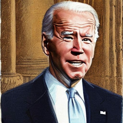 Joe Biden portrait - classical look