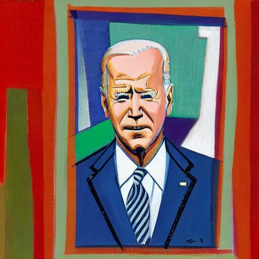 A colorful new Joe Biden portrait created by Doug Vos