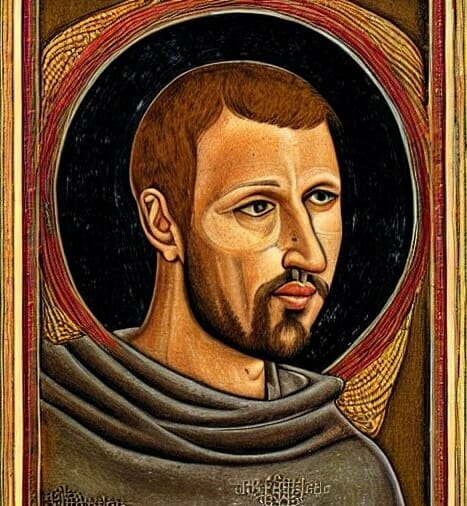 Saint Francis of Assisi - Digital art by Doug Vos